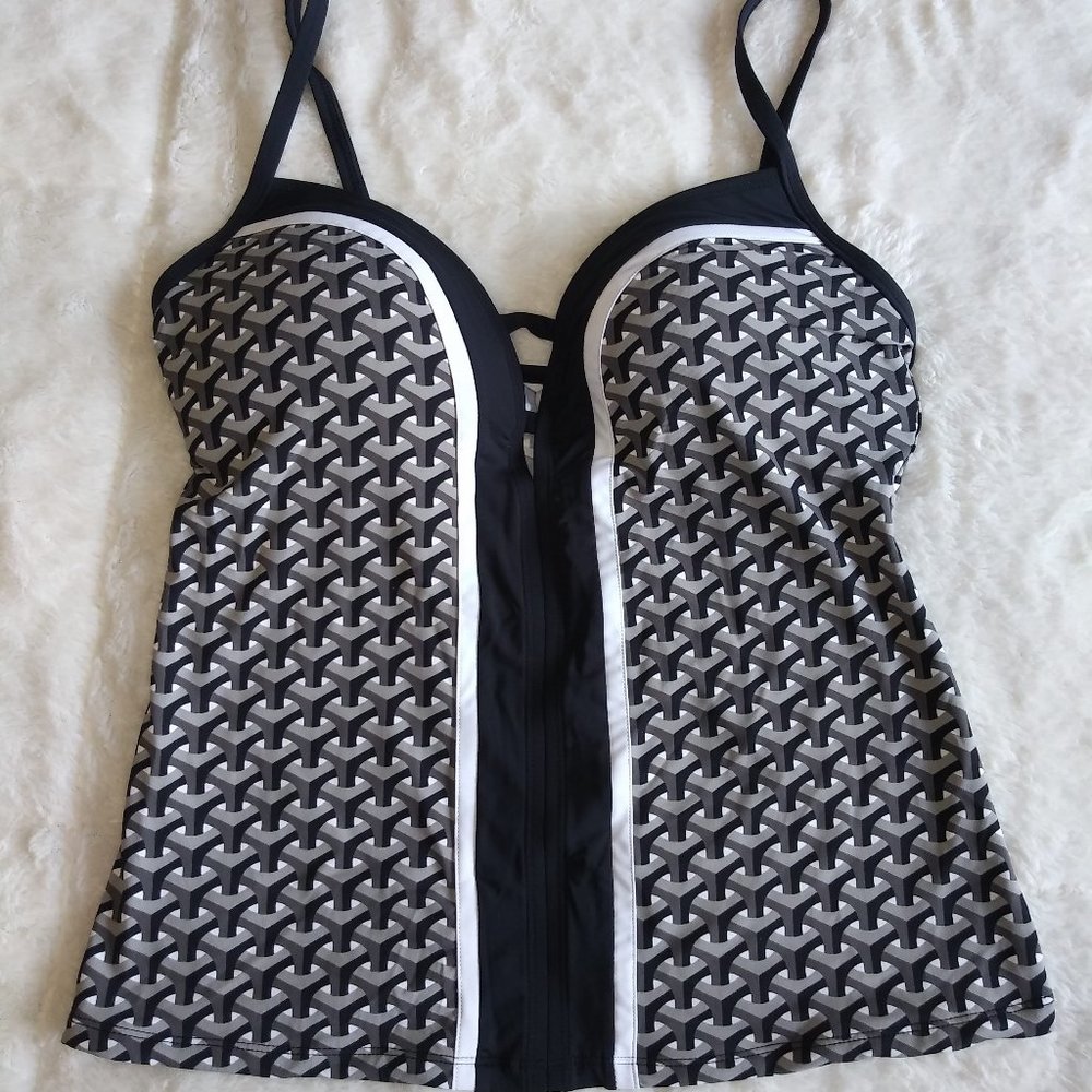 New Bleu Rod Beattie Plunge Tankini Top